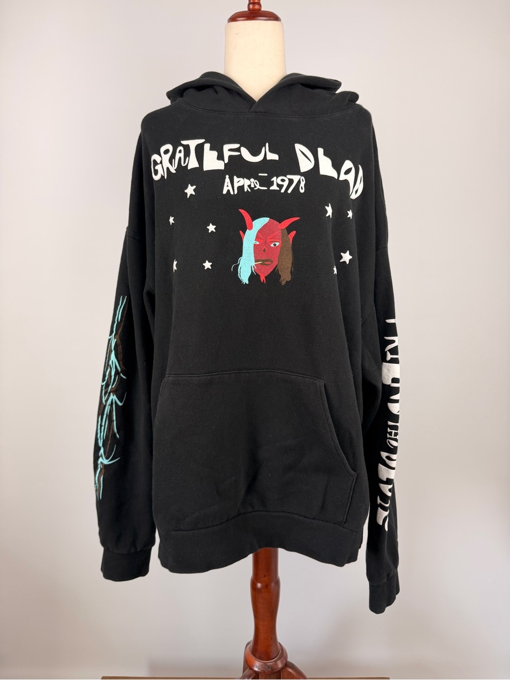Grateful Dead Friends of the Devils Black Pullover Hoodie Size 2XL